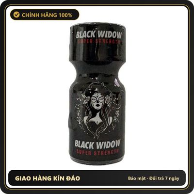 Popper Chính Hãng Tăng Cảm Xúc Cho Cuộc Yêu Popper Black Widow Super Strength 10ml - Snapshop Chính Hãng