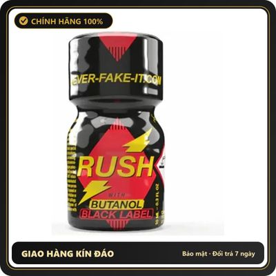 Popper Chính Hãng Tăng Cảm Xúc Cho Cuộc Yêu Popper Rush Butanol Black Label 10ml - Snapshop Chính Hãng