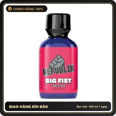 Popper Chính Hãng Tăng Cảm Xúc Cho Cuộc Yêu Popper Republik Big Fist 24ml - Snapshop Chính Hãng