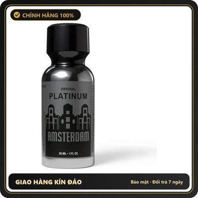 Popper Chính Hãng Tăng Cảm Xúc Cho Cuộc Yêu Popper Amsterdam Original Platinum 30ml - Snapshop Chính Hãng