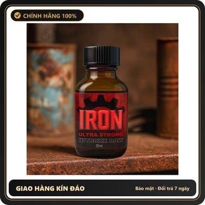 Tinh Dầu Hít Thư Giãn Dành Cho Người Lớn Popper Iron Nitroxx Raw 30ml - Snapshop Chính Hãng