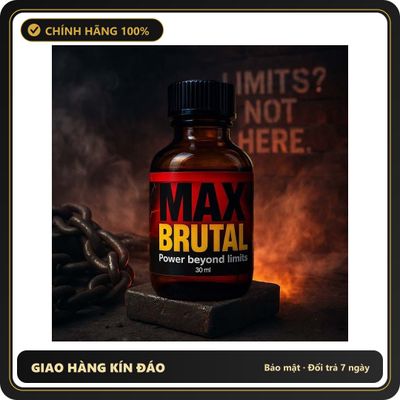 Tinh Dầu Hít Thư Giãn Dành Cho Người Lớn Popper Max Brutal 30ml - Snapshop Chính Hãng