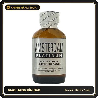 Popper Chính Hãng Tăng Cảm Xúc Cho Cuộc Yêu Popper Amsterdam Platinum Oval Bottle 24ml - Snapshop Chính Hãng