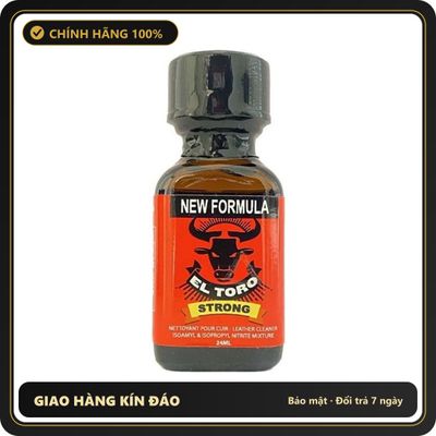 Popper Chính Hãng Tăng Cảm Xúc Cho Cuộc Yêu Popper El Toro Strong 24ml - Snapshop Chính Hãng