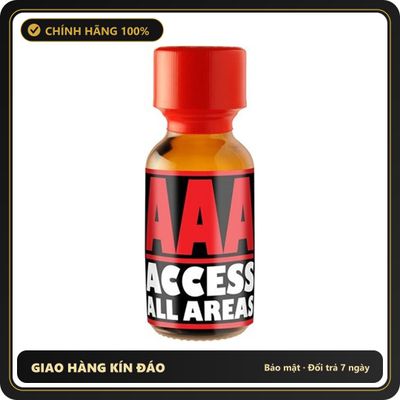 Popper Chính Hãng Tăng Cảm Xúc Cho Cuộc Yêu Popper AAA Access All Areas 25ml - Snapshop Chính Hãng