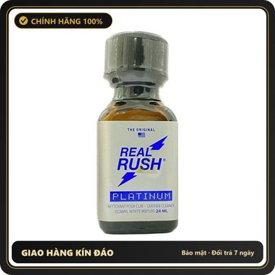 Popper Chính Hãng Tăng Cảm Xúc Cho Cuộc Yêu Popper Real Rush Platinum 24ml - Snapshop Chính Hãng