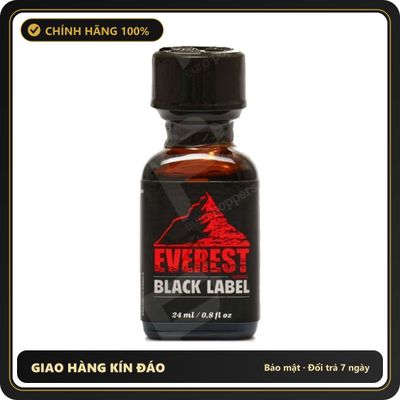 Popper Chính Hãng Tăng Cảm Xúc Cho Cuộc Yêu Popper Everest Black Label 24ml - Snapshop Chính Hãng