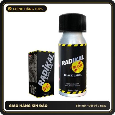 Popper Chính Hãng Tăng Cảm Xúc Cho Cuộc Yêu Popper Radikal Rush Black Label 30ml - Snapshop Chính Hãng