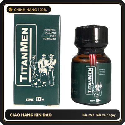Popper Chính Hãng Tăng Cảm Xúc Cho Cuộc Yêu Popper Titanmen hương thơm 10ml - Snapshop Chính Hãng