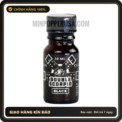 Popper Chính Hãng Tăng Cảm Xúc Cho Cuộc Yêu Popper Double Scorpio Black 10ml chính hãng (USA) - Snapshop Chính Hãng