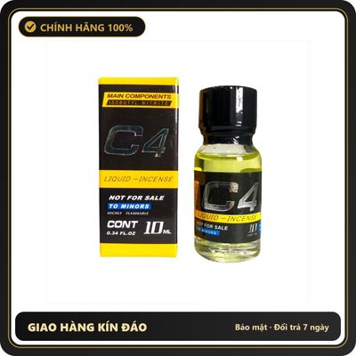 Popper Chính Hãng Tăng Cảm Xúc Cho Cuộc Yêu Popper C4 10ml cực mạnh mẫu mới - Snapshop Chính Hãng