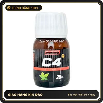 Popper Chính Hãng Tăng Cảm Xúc Cho Cuộc Yêu Popper khô C4 Stronger 30ml hương thơm bạc hà độ mạnh gấp đôi - Snapshop Chính Hãng