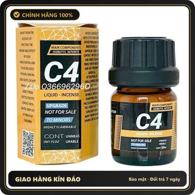 Popper Chính Hãng Tăng Cảm Xúc Cho Cuộc Yêu Popper C4 20ml - Snapshop Chính Hãng
