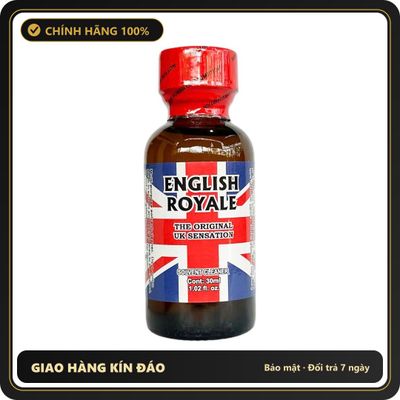 Popper Chính Hãng Tăng Cảm Xúc Cho Cuộc Yêu Popper English Royal 30ml chính hãng (USA) - Snapshop Chính Hãng