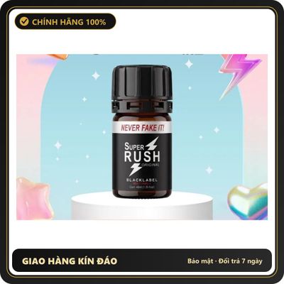 Popper Chính Hãng Tăng Cảm Xúc Cho Cuộc Yêu Popper Super Rush Black Label 40ml Chính Hãng PWD Cực Mạnh - Snapshop Chính Hãng