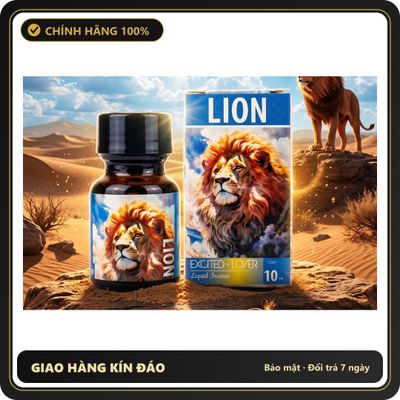 Popper Chính Hãng Tăng Cảm Xúc Cho Cuộc Yêu Popper Lion 10ml USA - Sức Mạnh Dập Tơi Bời Cho Top - Snapshop Chính Hãng