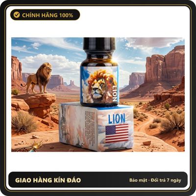 Tinh Dầu Hít Thư Giãn Dành Cho Người Lớn Popper Lion 10ml USA - Sức Mạnh Dập Tơi Bời Cho Top - Snapshop Chính Hãng
