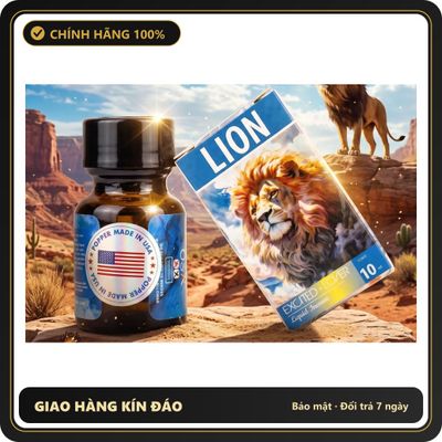 Popper Nhập Khẩu Giúp Thả Lỏng Và Dễ Chịu Popper Lion 10ml USA - Sức Mạnh Dập Tơi Bời Cho Top - Snapshop Chính Hãng