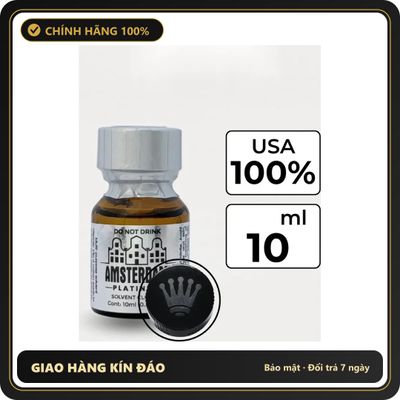 Tinh Dầu Hít Thư Giãn Dành Cho Người Lớn Popper Amsterdam Platinum 10ml Hàng Chuẩn - Snapshop Chính Hãng