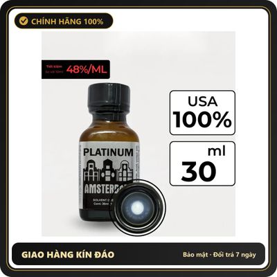 Popper Chính Hãng Tăng Cảm Xúc Cho Cuộc Yêu Popper Amsterdam Platinum 30ml - Snapshop Chính Hãng