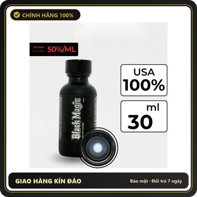 Popper Chính Hãng Tăng Cảm Xúc Cho Cuộc Yêu Popper Black Magic 30ml - Snapshop Chính Hãng
