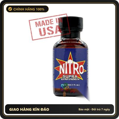 Popper Chính Hãng Tăng Cảm Xúc Cho Cuộc Yêu Nitro Supra Poppers 30ml chính hãng | MADE IN USA - Snapshop Chính Hãng