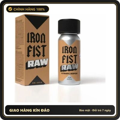 Tinh Dầu Hít Thư Giãn Dành Cho Người Lớn Popper Iron Fist Raw 24ml Hàng Chuẩn - Snapshop Chính Hãng