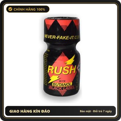 Popper Chính Hãng Tăng Cảm Xúc Cho Cuộc Yêu Popper Rush Black Label Pentyl with Butanol 10ml - Snapshop Chính Hãng
