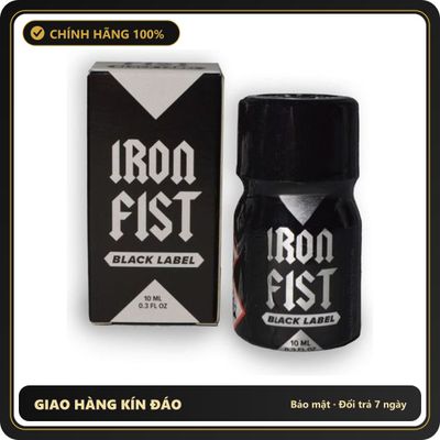 Popper Chính Hãng Tăng Cảm Xúc Cho Cuộc Yêu Popper Iron Fist Black Label Pentyl 10ml - Snapshop Chính Hãng