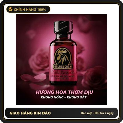 Nước Hoa Hít Tạo Hưng Phấn Cho Hai Người Popper DS USA Golden Cock Pink Passion - Chai 30ml - Snapshop Chính Hãng