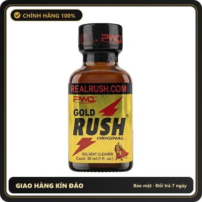 Popper Chính Hãng Tăng Cảm Xúc Cho Cuộc Yêu Popper PWD USA Gold Rush Original - Chai 30ml - Snapshop Chính Hãng