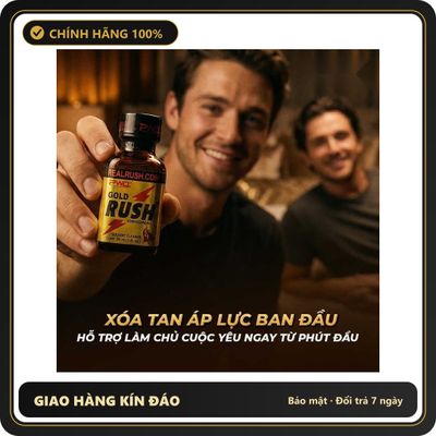 Tinh Dầu Hít Cao Cấp Giúp Cuộc Vui Trọn Vẹn Popper PWD USA Gold Rush Original - Chai 30ml - Snapshop Chính Hãng