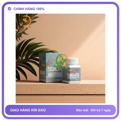 Viên uống hỗ trợ tăng cường sinh lý nam giới Tadalafil 500mg dạng viên Hộp 10 Viên Chính Hãng An Toàn Tiện Lợi Giao Nhanh Toàn Quốc