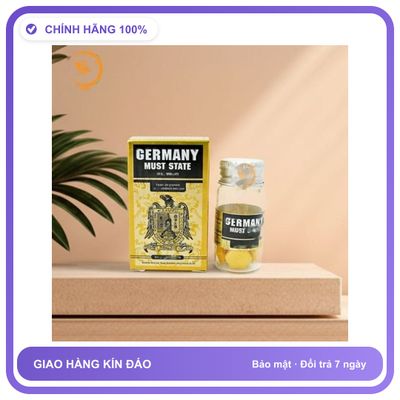 Viên uống hỗ trợ tăng cường sinh lý nam giới Germany Must State Dành Cho Nam - Tăng Ham Muốn Thăng Hoa Chính Hãng An Toàn Tiện Lợi Giao Nhanh Toàn Quốc