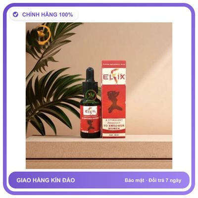 Nước uống hỗ trợ tăng kích thích tình cảm Elix dạng nước cực mạnh USA Dành Cho Nữ - Tăng Ham Muốn Thăng Hoa Chính Hãng An Toàn Tiện Lợi Giao Nhanh Toàn Quốc