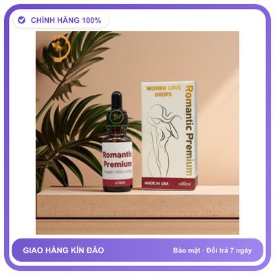 Nước Hỗ Trợ Kích Thích Tình Yêu Dành Cho Nữ Romantic Premium 20ml Dành Cho Nữ - Tăng Ham Muốn Thăng Hoa Chính Hãng An Toàn Tiện Lợi Giao Nhanh Toàn Quốc
