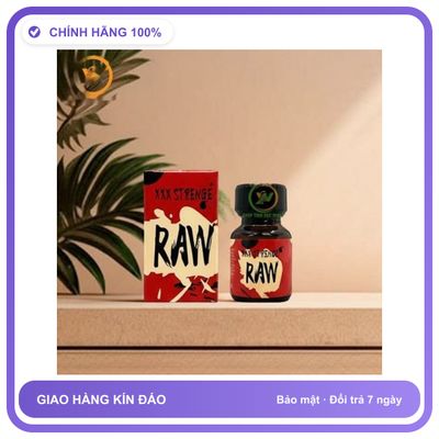 Chai hít Chai sản phẩm hít tăng kích thích khoái cảm Popper Strenge Raw 10ml Chính Hãng An Toàn Tiện Lợi Giao Nhanh Toàn Quốc