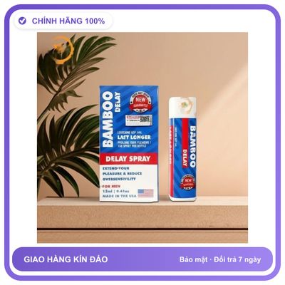 Chai xịt Bamboo Delay hàng USA chống xuất tinh sớm chai Chính Hãng An Toàn Tiện Lợi Giao Nhanh Toàn Quốc
