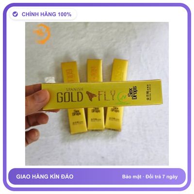 Nước hỗ trợ tăng kích thích tình cảm Gold Fly 5ml dạng nước Hộp 1 Gói Dành Cho Nữ Chính Hãng An Toàn Tiện Lợi Giao Nhanh Toàn Quốc