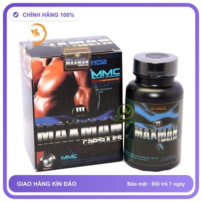 Viên uống hỗ trợ tăng cường sinh lý nam giới Maxman II Capsules 60 viên Hộp 60 Viên Chính Hãng An Toàn Tiện Lợi Giao Nhanh Toàn Quốc Mẫu Mới