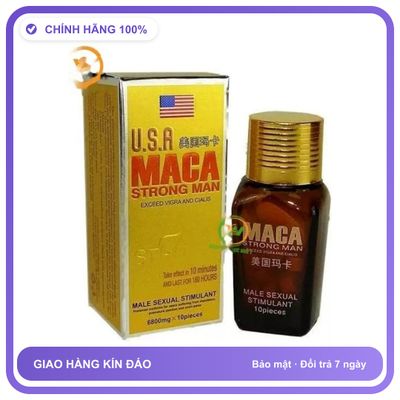 Sản phẩm hỗ trợ tăng sinh lý dạng viên Maca Strong Man Dành Cho Nam - Tăng Ham Muốn Thăng Hoa Bản Tiêu Chuẩn