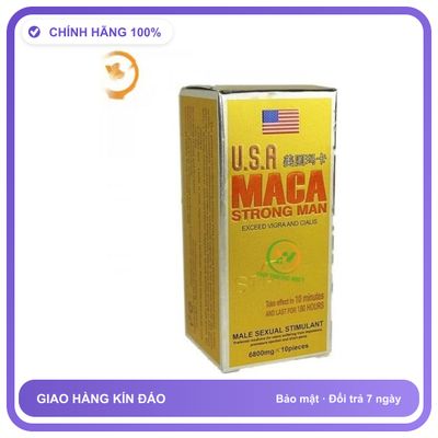 Sản phẩm hỗ trợ tăng sinh lý dạng viên Maca Strong Man Dành Cho Nam - Tăng Ham Muốn Thăng Hoa Chính Hãng An Toàn Tiện Lợi Giao Nhanh Toàn Quốc Cao Cấp