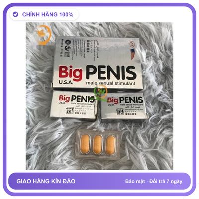 Sản phẩm hỗ trợ tăng sinh lý dạng viên Big Penis hộp 12 viên Hộp 12 Viên Dành Cho Nam Chính Hãng An Toàn Tiện Lợi Giao Nhanh Toàn Quốc Mẫu Mới