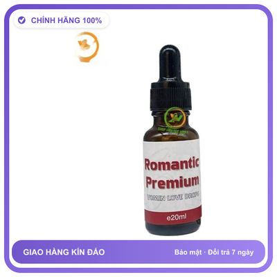 Sản phẩm hỗ trợ tăng sinh lý dạng nước Romantic Premium 20ml Dành Cho Nữ - Tăng Ham Muốn Thăng Hoa Mẫu Mới