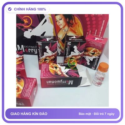 Sản phẩm hỗ trợ tăng sinh lý dạng nước Merry Woman 10ml Dành Cho Nữ - Tăng Ham Muốn Thăng Hoa Hàng Nhập Khẩu
