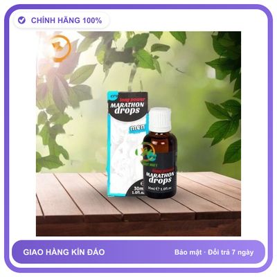 Sản phẩm hỗ trợ tăng sinh lý dạng nước Marathon Drops 30ml Dành Cho Nam - Tăng Ham Muốn Thăng Hoa Mẫu Mới