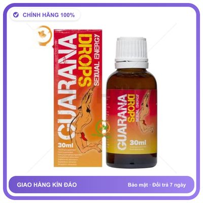 Sản phẩm hỗ trợ tăng sinh lý dạng nước Guarana Drops 30ml Dành Cho Nam - Tăng Ham Muốn Thăng Hoa Mẫu Mới