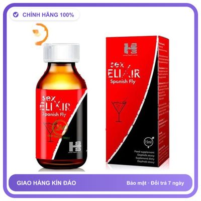 Sản phẩm hỗ trợ tăng sinh lý dạng nước Sex Elixir Spanish Fly 15ml Dành Cho Nam Chính Hãng An Toàn Tiện Lợi Giao Nhanh Toàn Quốc Bản Tiêu Chuẩn