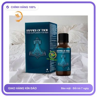 Sản phẩm hỗ trợ tăng sinh lý Hammer Of Thor dạng nước Nga Dành Cho Nam - Tăng Ham Muốn Thăng Hoa Cao Cấp