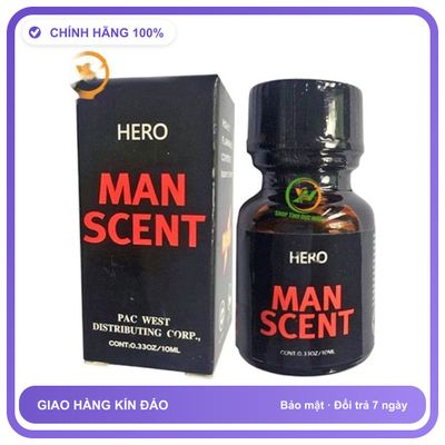 Sản phẩm hỗ trợ tăng sinh lý Chai sản phẩm hít Popper Man Scent 10ml tăng khoái cảm Chai 10ml Bản Tiêu Chuẩn